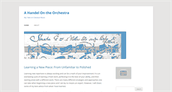 Desktop Screenshot of ahandelontheorchestra.com